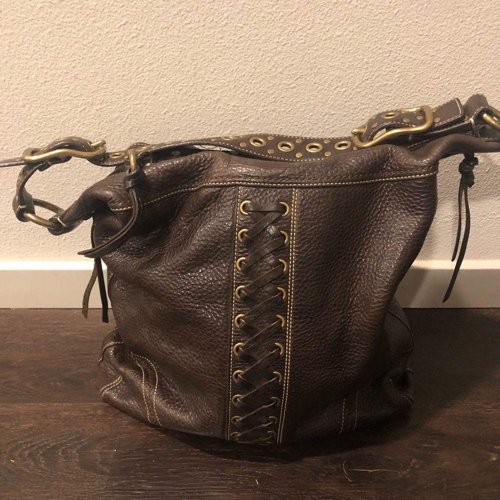 Braided bucket bag